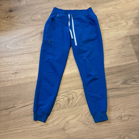 Figs - Royal Blue Zamora Small Jogger Scrub Pants - Picture 3 of 7